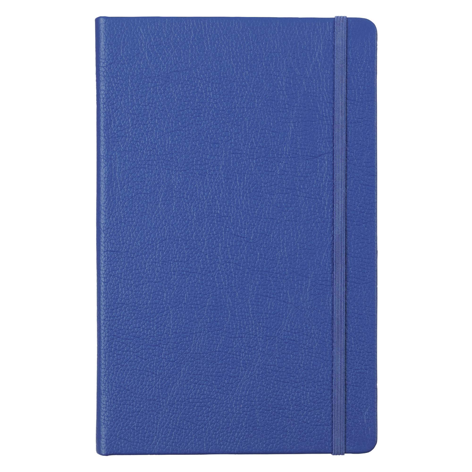 Picture of Pacific Blue Leather Cover Premium Sketchbook , Acrylic and Gouache Pad with elastic Band A5 Size
