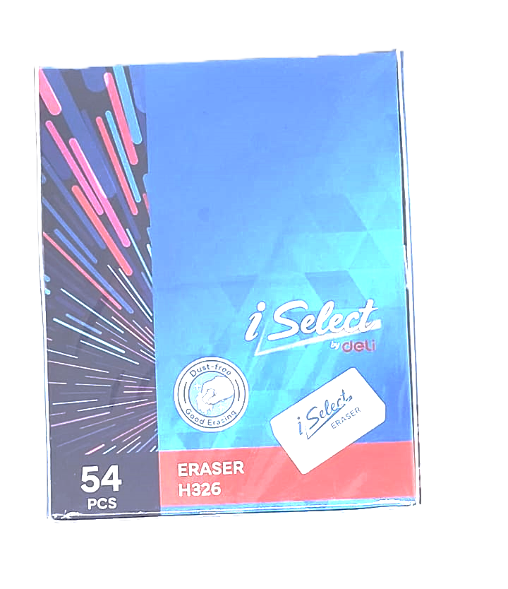 Picture of Deli i-Select H326  Dust Free White Eraser - 4 Pcs