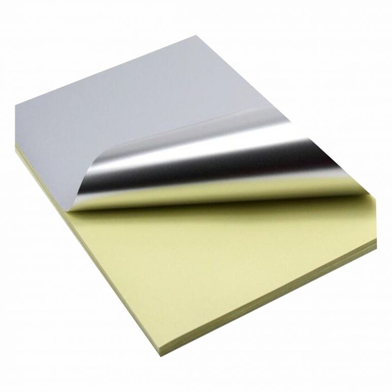 Picture of 10 Sheets A4 size Glossy Silver sticker