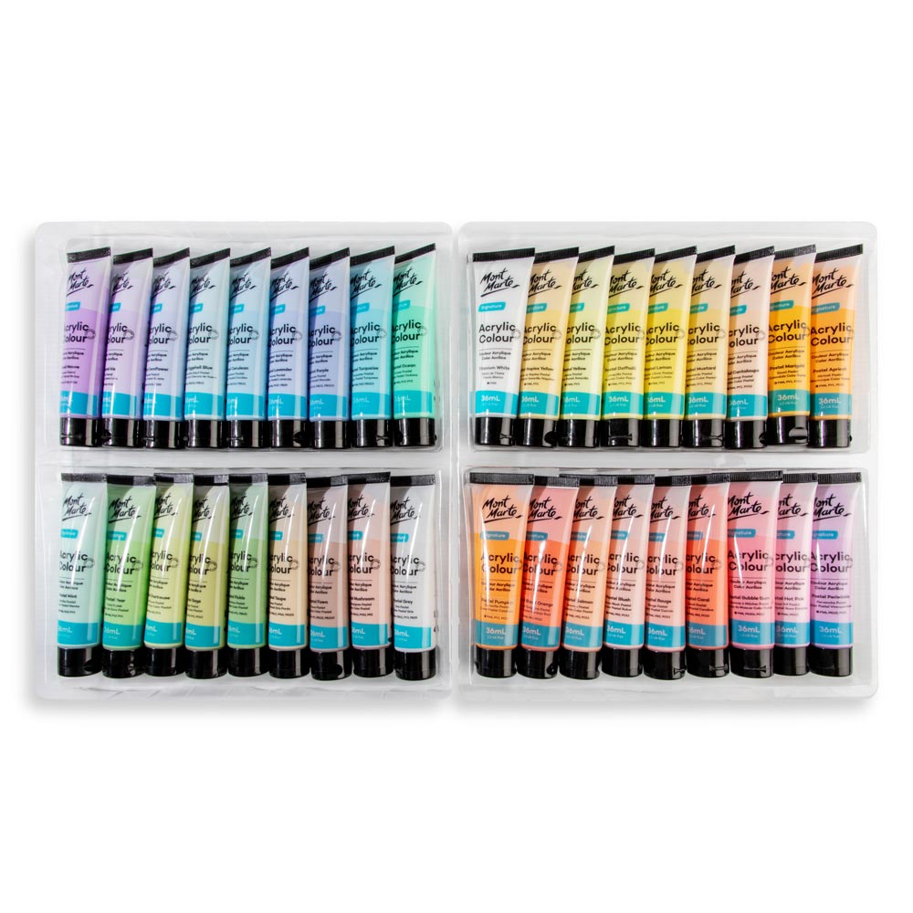 Picture of Mont Marte Acrylic Color Pastel Colors 36pc*36ml
