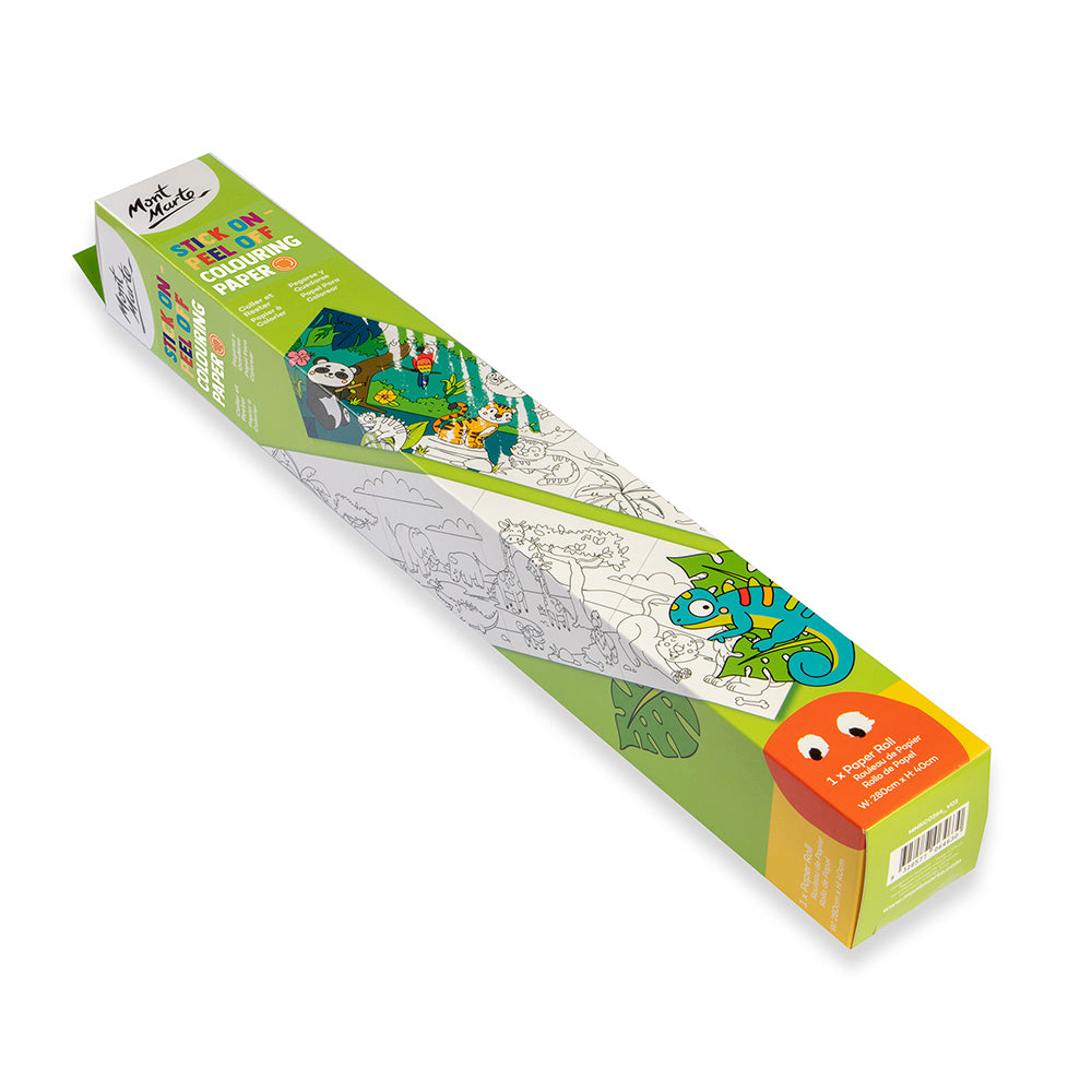Picture of Mont Marte Stick On Peel Off Coloring Paper Roll