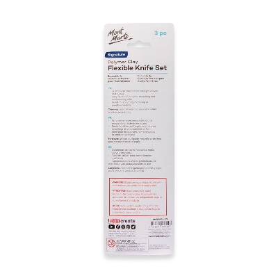 Picture of Mont Marte Flexible Polymer Clay Blades-3pcs