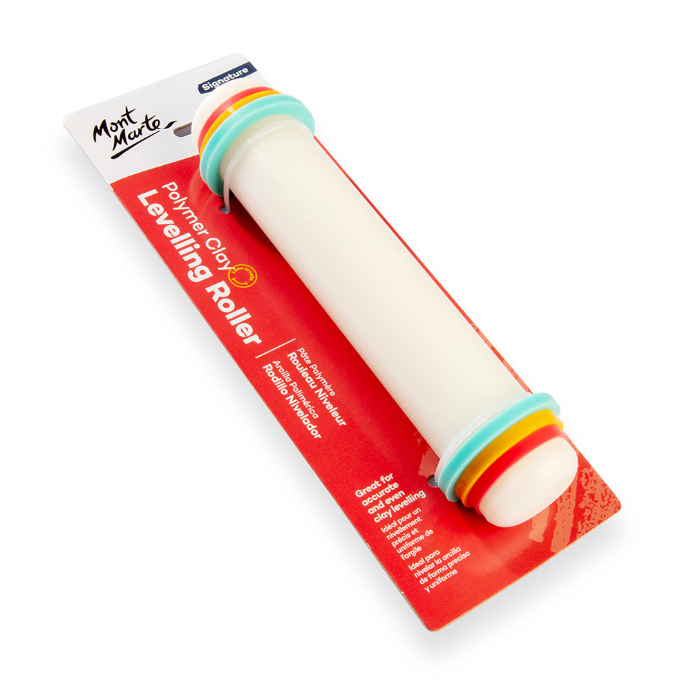 Picture of Mont Marte Polymer Clay Levelling Roller With Bands-20cm
