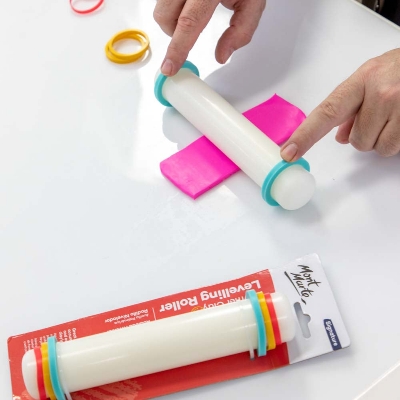 Picture of Mont Marte Polymer Clay Levelling Roller With Bands-20cm