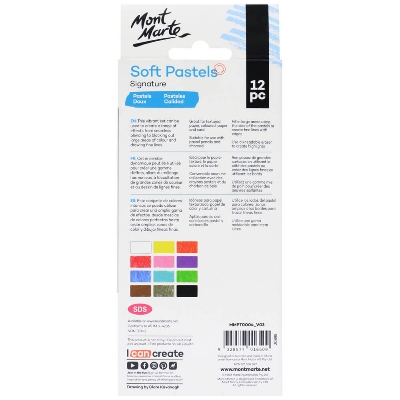 Picture of Mont Marte Soft Pastels 12pc