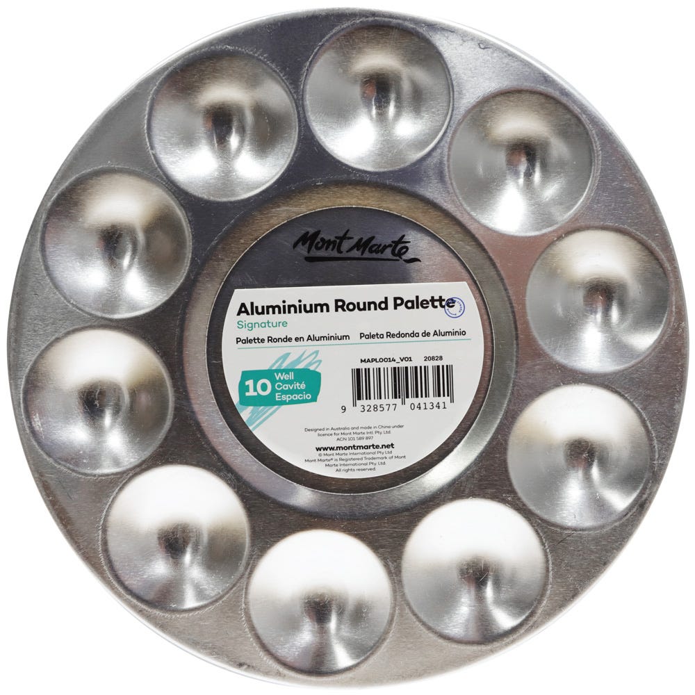 Picture of Mont Marte Aluminium Round Palette 10 Well