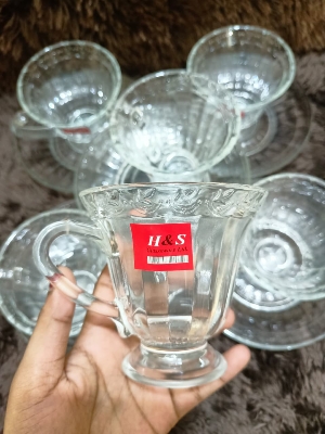 Picture of Clear glass cup set ,6 picec\ H&S
