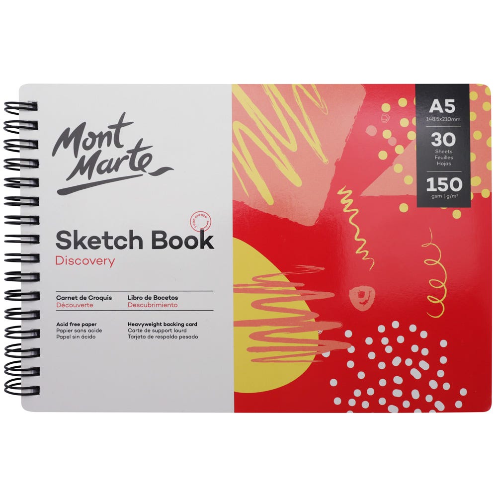 Picture of Mont Marte Discovery Sketch Book 190gsm A5