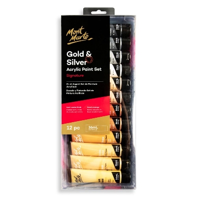 Picture of Mont Marte Gold Paint Series Set 12pc*36ml