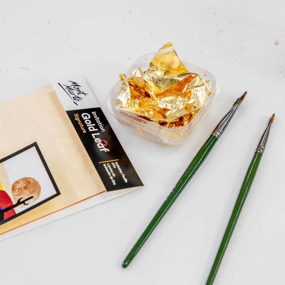 Picture of Mont Marte Imitation Gold Leaf 14*14cm 25sheet