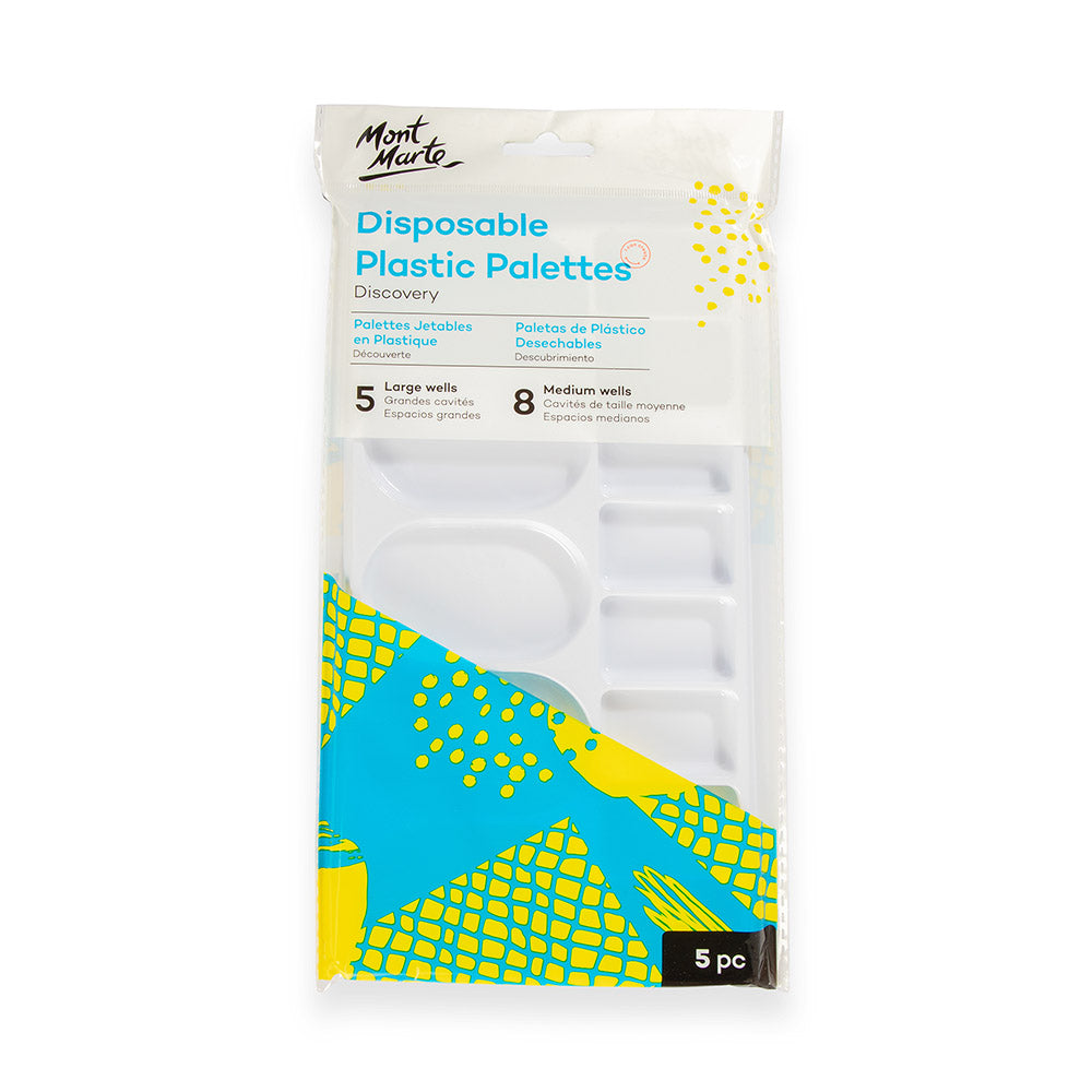 Picture of Mont Marte Disposable Plastic Palettes 5pc