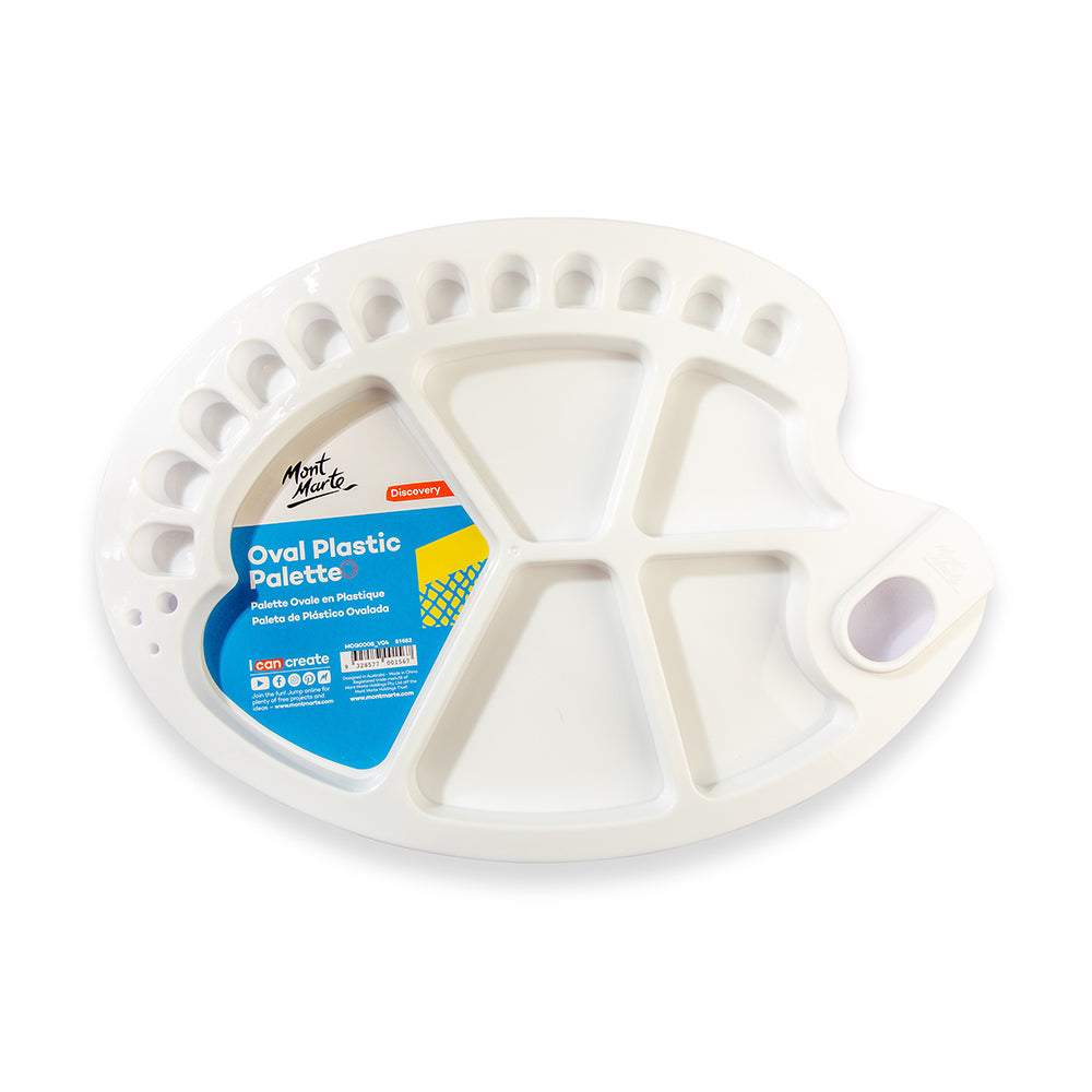 Picture of Mont Marte Oval Plastic Palette 34*25cm