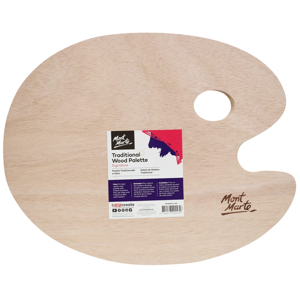 Picture of Mont Marte Traditional Wood Platte 30*28cm