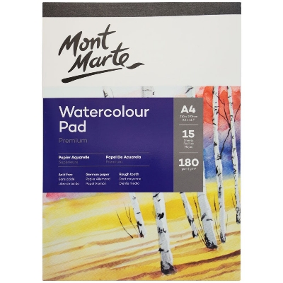 Picture of Mont Marte Watercolor Pad German Paper A4 180gsm A4