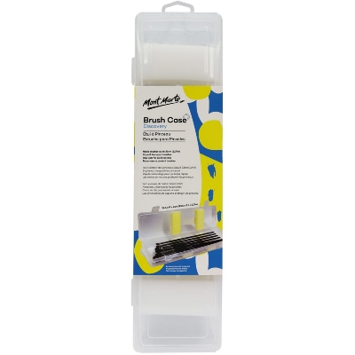 Picture of Mont Marte Brush Case Plastic case with clip locks for quick access
