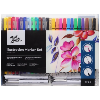 Picture of Mont Marte Illustration Marker Set 29pc