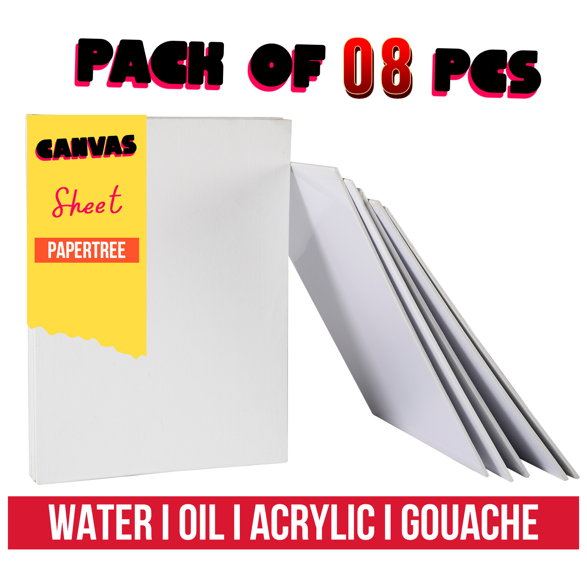 Picture of Canvas Bord for all kinds of painting - Pack of 08 sheets