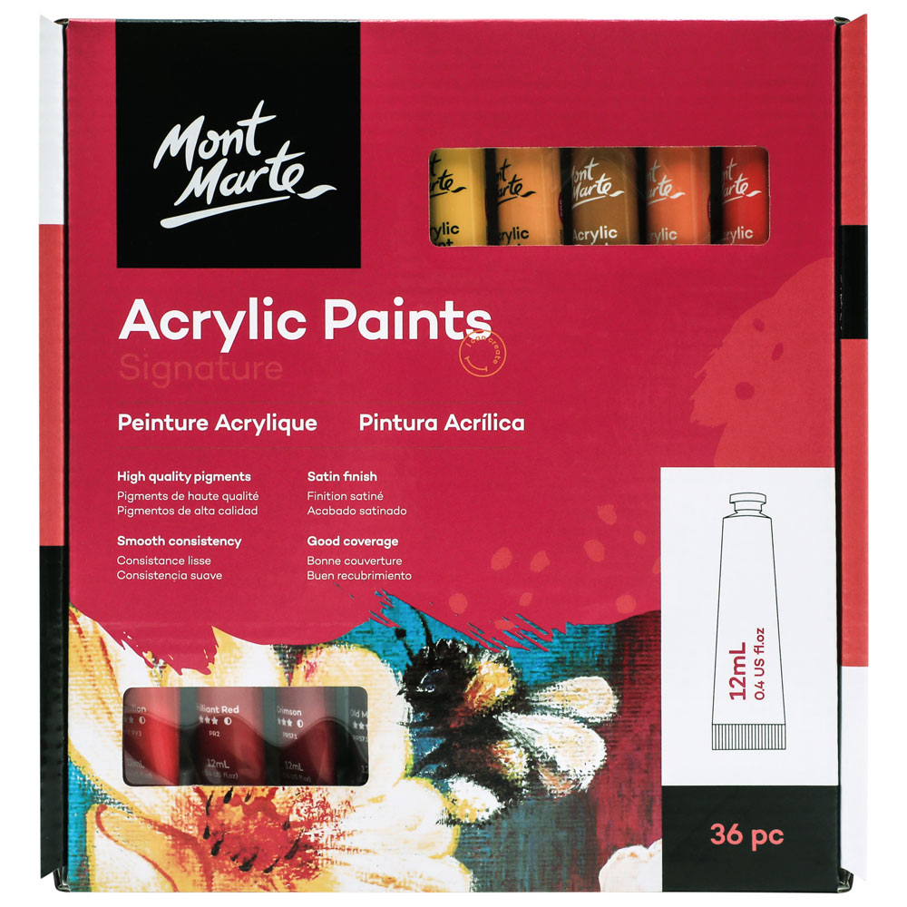 Picture of Mont Marte Acrylic Paints 36ml*12pcs