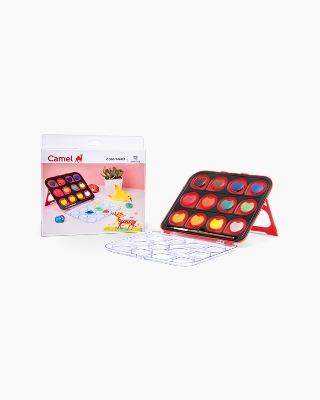 Picture of Camel Color Pad 12 shades Water color cake 12 shade