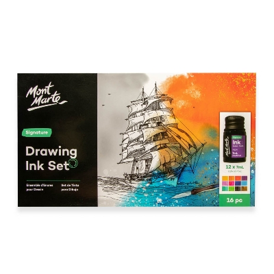 Picture of Mont Marte Drawing Ink Set 16pc