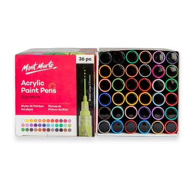 Picture of Mont Marte Acrylic Paint Pens Broad Tip 36pc