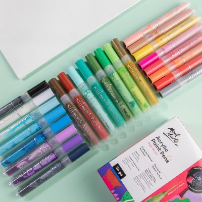 Picture of Mont Marte Acrylic Paint Pens Broad Tip 24pc