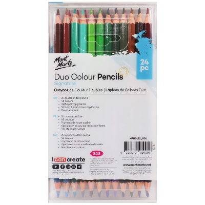 Picture of Mont Marte Duo Colour Pencils 24pc