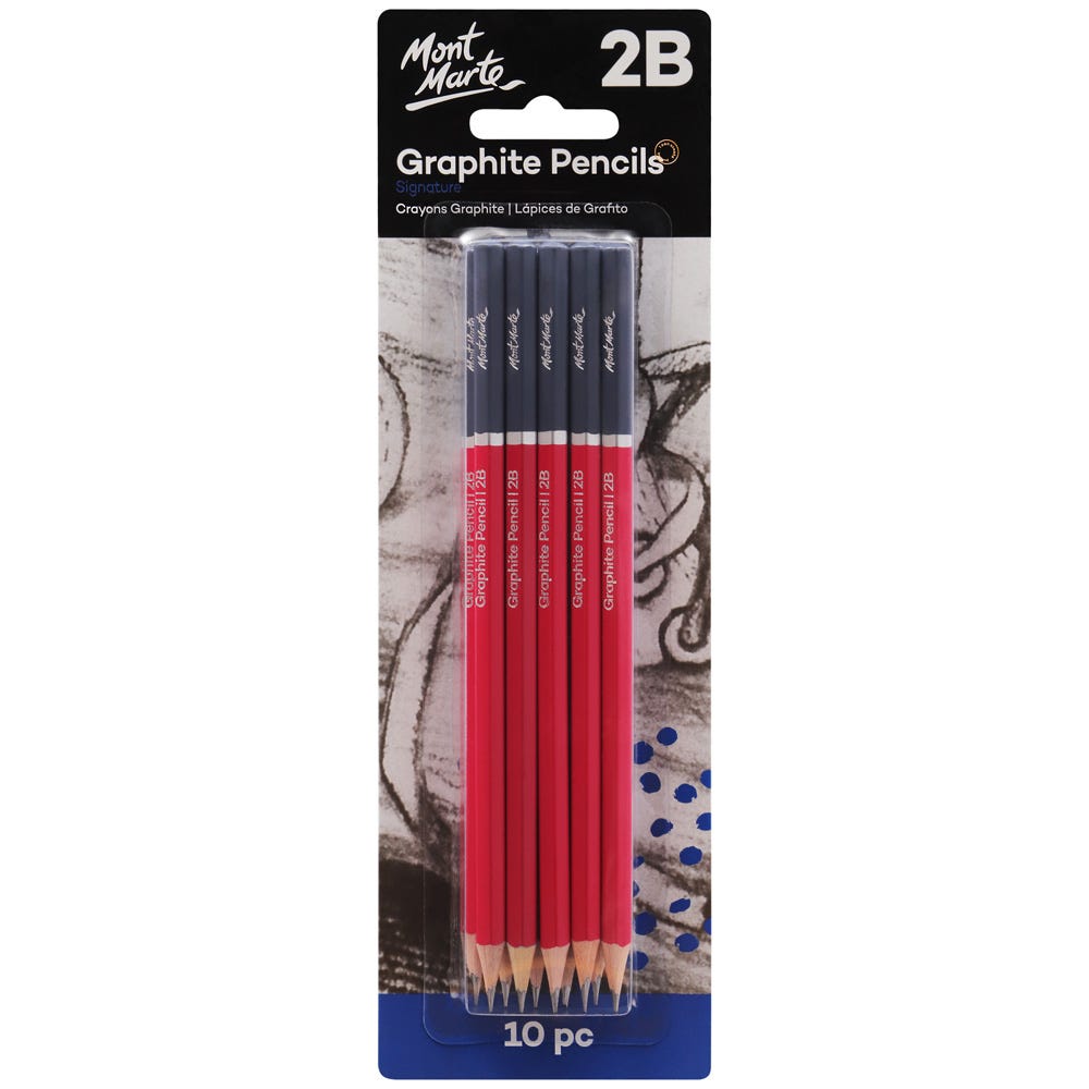 Picture of Mont Marte Graphite Pencils 2B 10pc