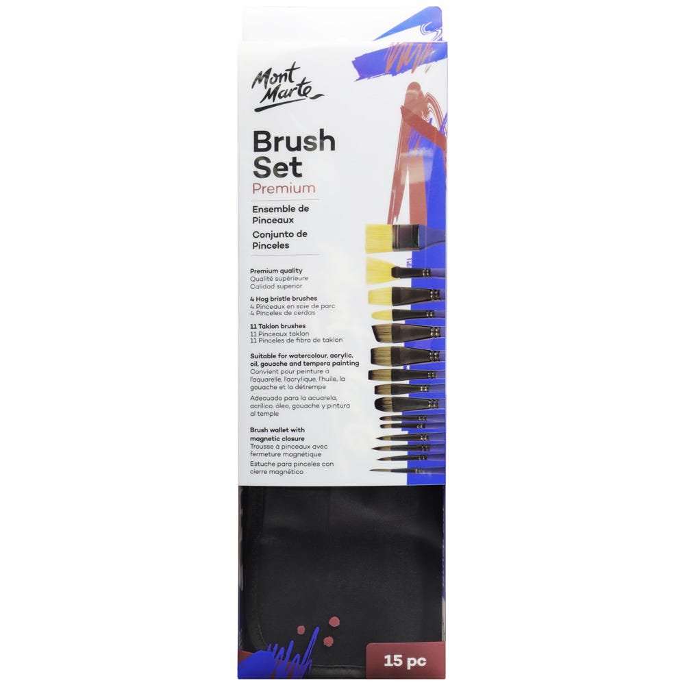 Picture of Mont Marte Brush Set in Wallet 15pc