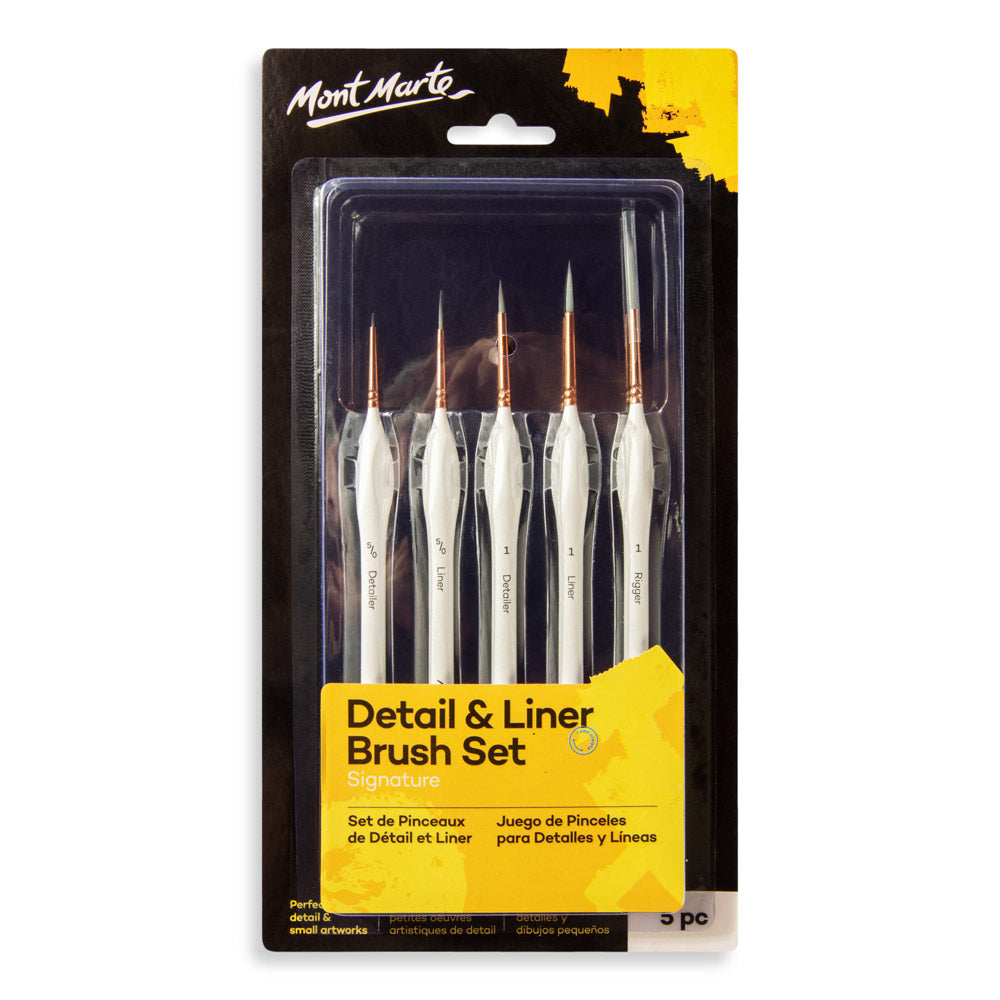Picture of Mont Marte Detail/Liner Brush Set 5pc