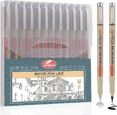 Picture of Chotune Architecture Pen Fine liner Pen Engineering Grade Waterproof Smudge-proof for art students | Fineliner Pen Set LazMall Chotune Architecture Pen Fine liner Pen Engineering Grade Waterproof Smudge-proof for art students | Fineliner Pen Set