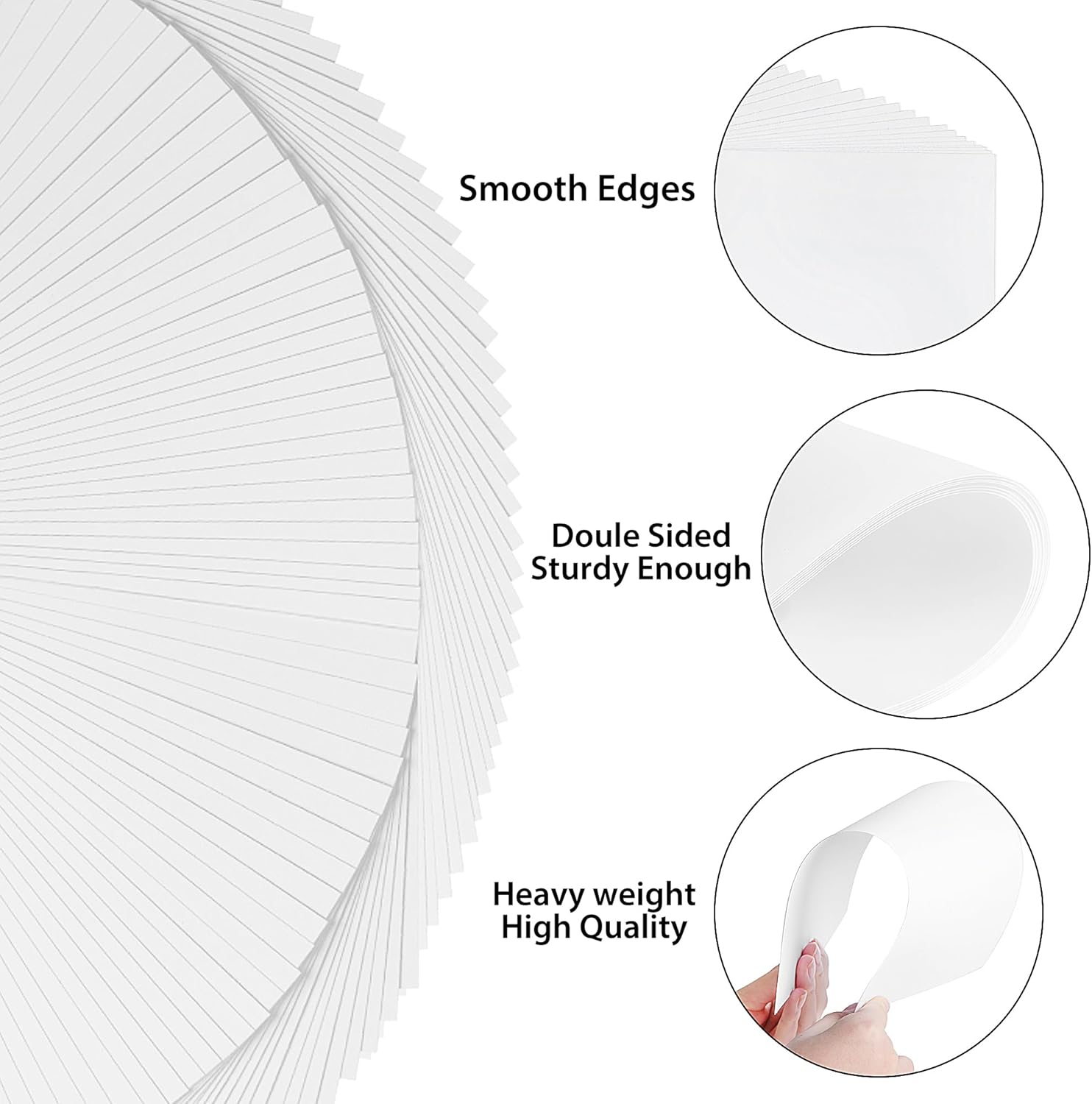 Picture of White Cardstock, 10 Sheets A4 300gsm Heavyweight card Paper for Printing Scrapbooking Card Making Invitations Menus Flyers DIY Arts Crafts