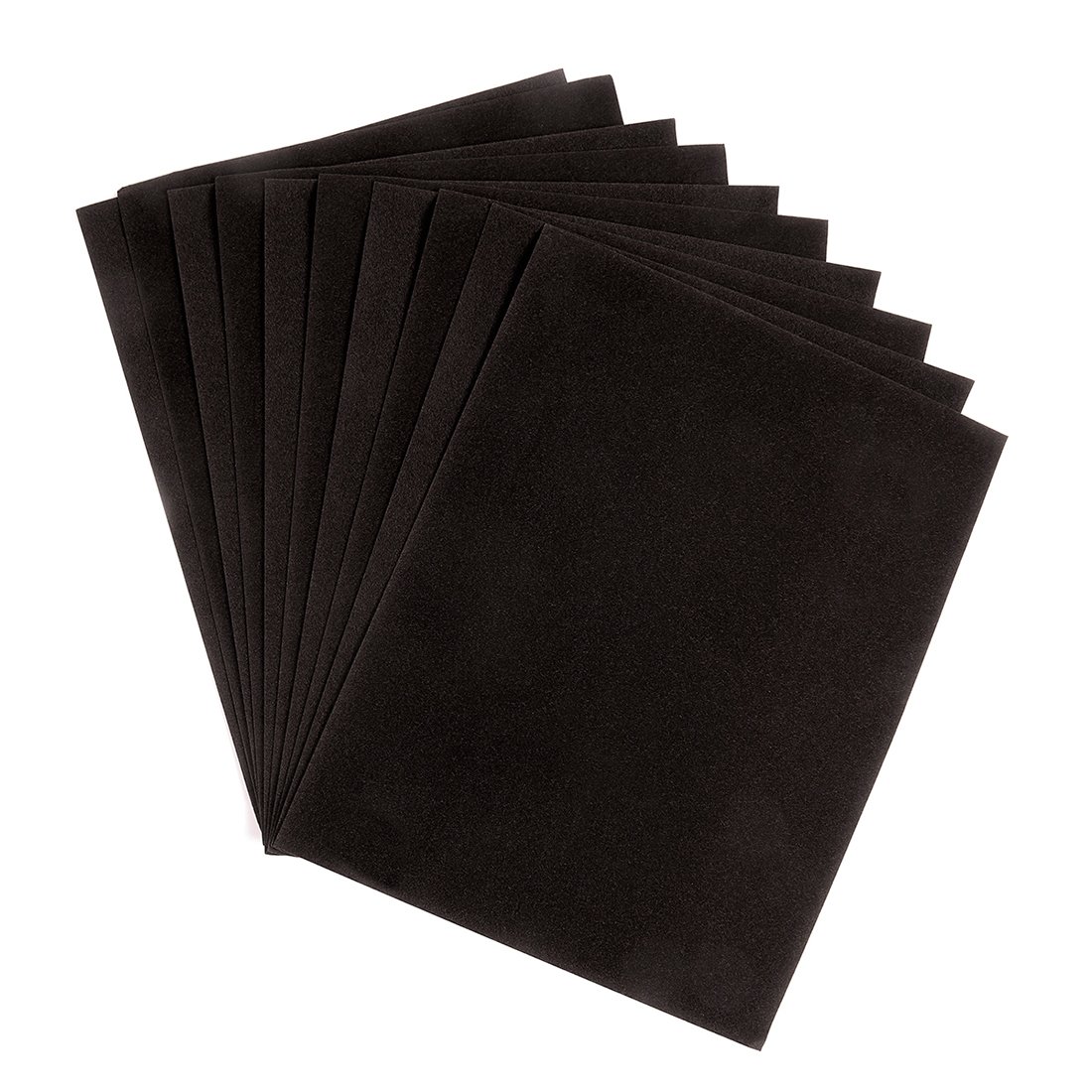 Picture of Black Velbet matt black A4 card