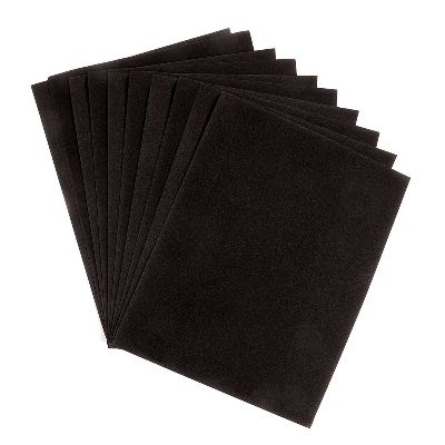 Picture of Black Velbet matt black A4 card