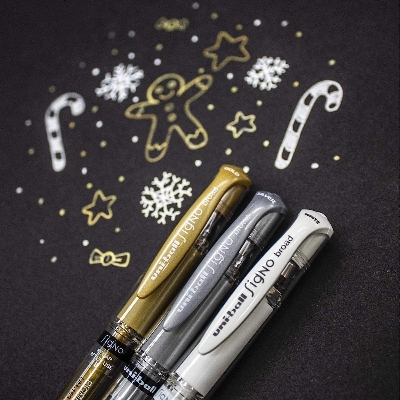 Picture of Uni-ball Rollerball Gel Impact Pen Silver