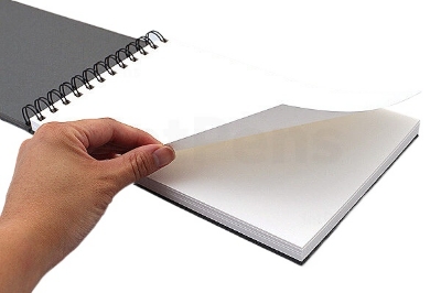Picture of Sketch Pad Black cover Spiral Binding with cardtige paper suitable for sketch oil pastel and marker art