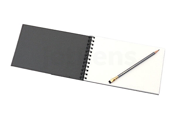 Picture of Sketch Pad Black cover Spiral Binding with cardtige paper suitable for sketch oil pastel and marker art