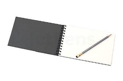 Picture of Sketch Pad Black cover Spiral Binding with cardtige paper suitable for sketch oil pastel and marker art
