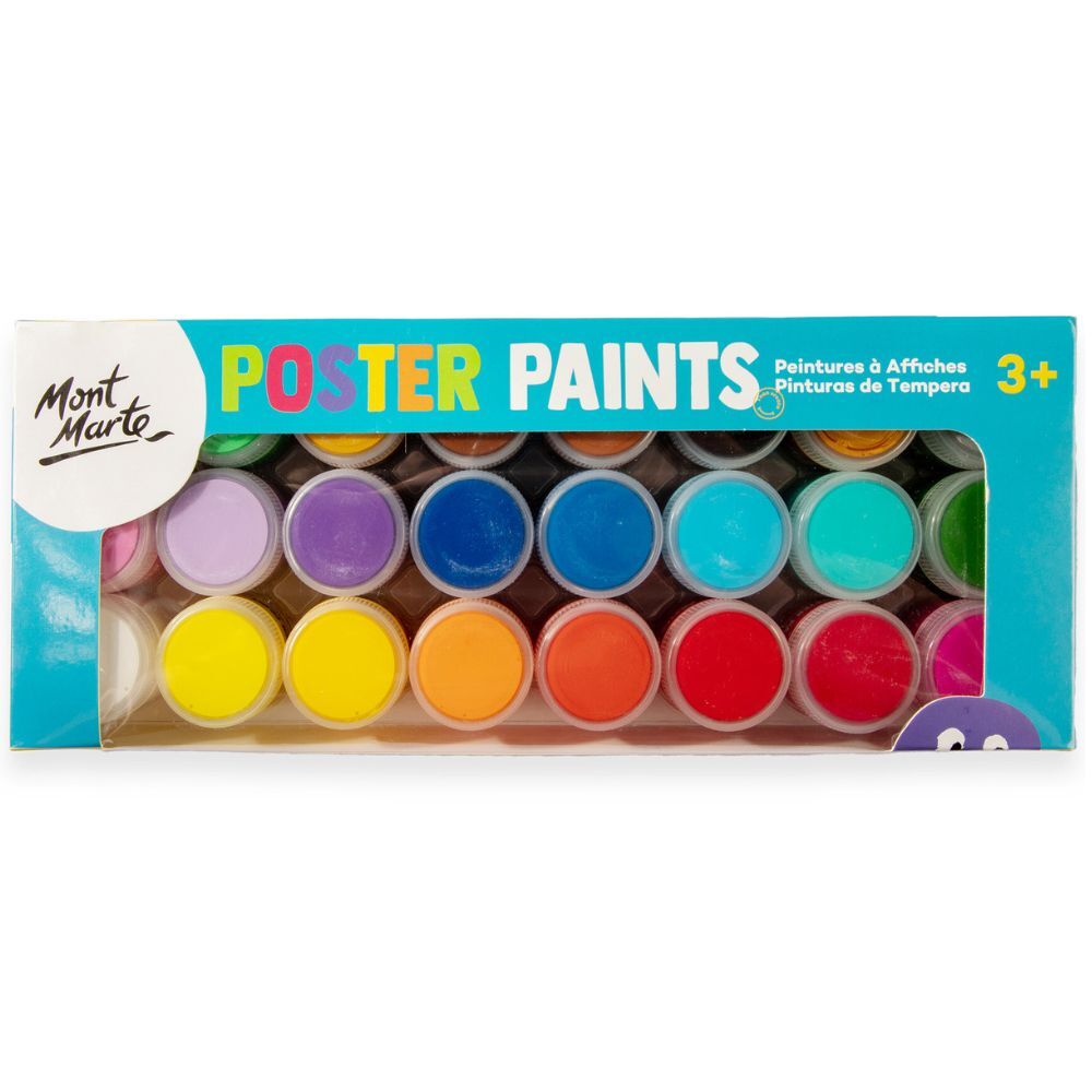 Picture of Mont Marte Poster Paint Set 24pc x 20ml