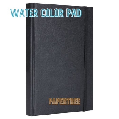Picture of Papertree Premium Water & Acrylic Pad Black Leather Cover A5