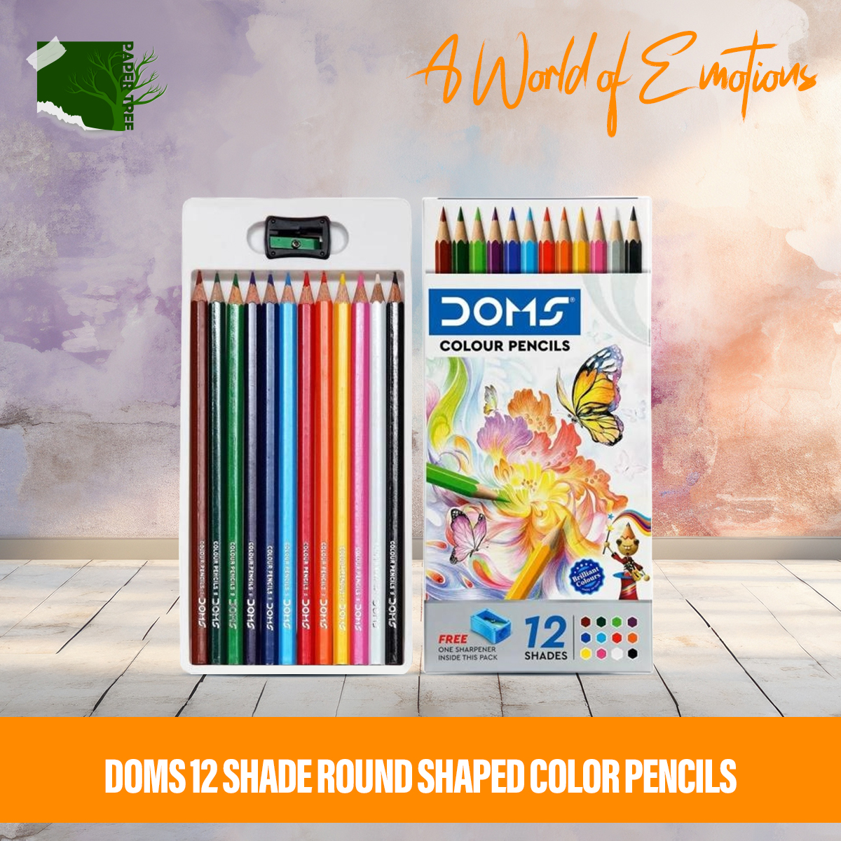 Picture of DOMS 12 Shade Round Shaped Color Pencils