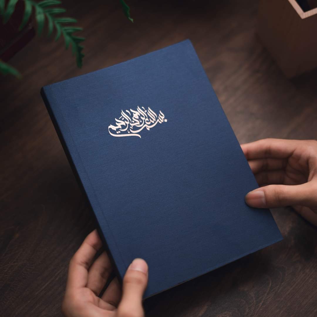 Picture of PAPERTREE Sketch Book A5 Size Handy sketch note Book - Neavy Blue Calligraphy