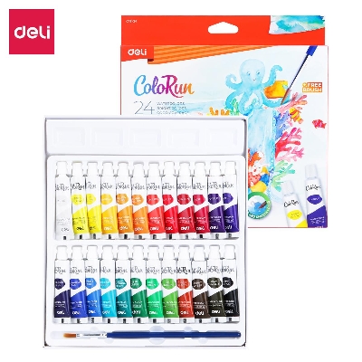 Picture of Deli EC18-24 Watercolor 24 shade with 1 pcs brush free