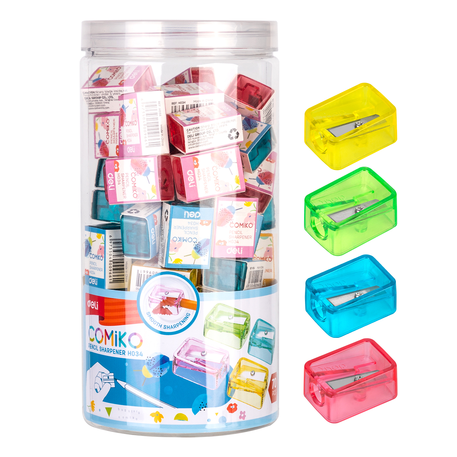 Picture of Deli EH034 Pencil Sharpener 5 pcs