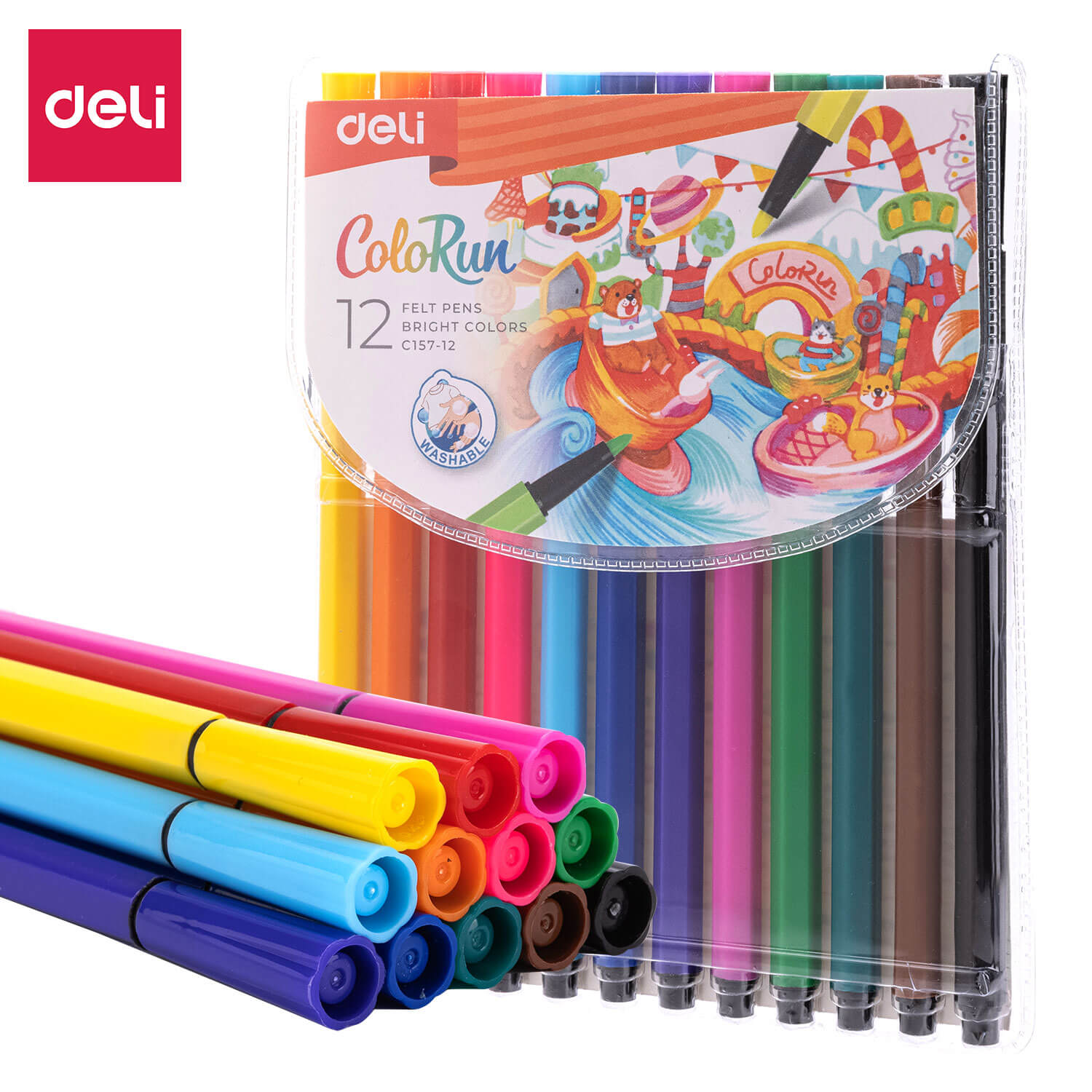 Picture of Deli EC157-12 PVC watercolor pen