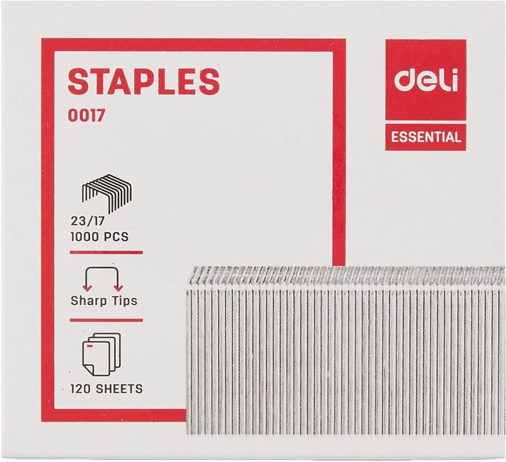 Picture of Deli E0017 Staples 23/17 , 1000 pcs per box