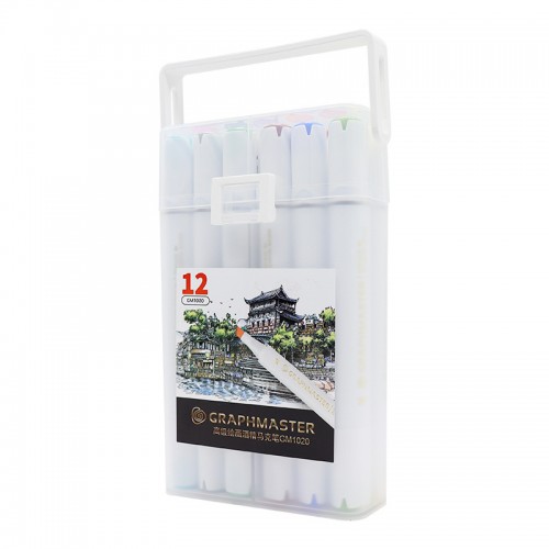 Picture of Graphmaster Alcohol Marker Chisel & Fine Tip | Pack of 12