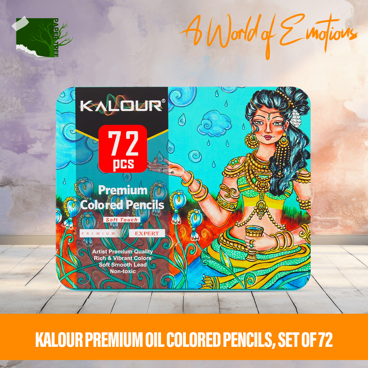 Picture of KALOUR Premium Oil Colored Pencils, Set of 72