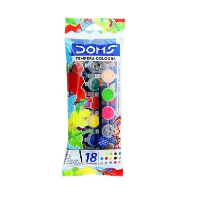 Picture of Doms Tempera Color 18 Shades with Brush