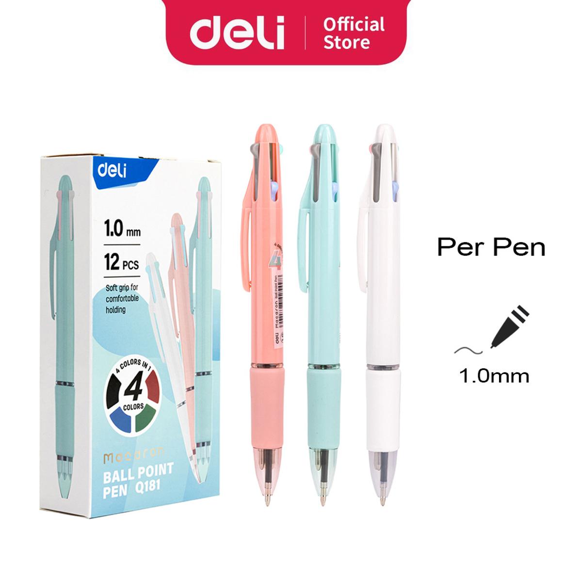 Picture of Deli EQ181 four color ballpoint pen 1.0mm (Random) 1pc